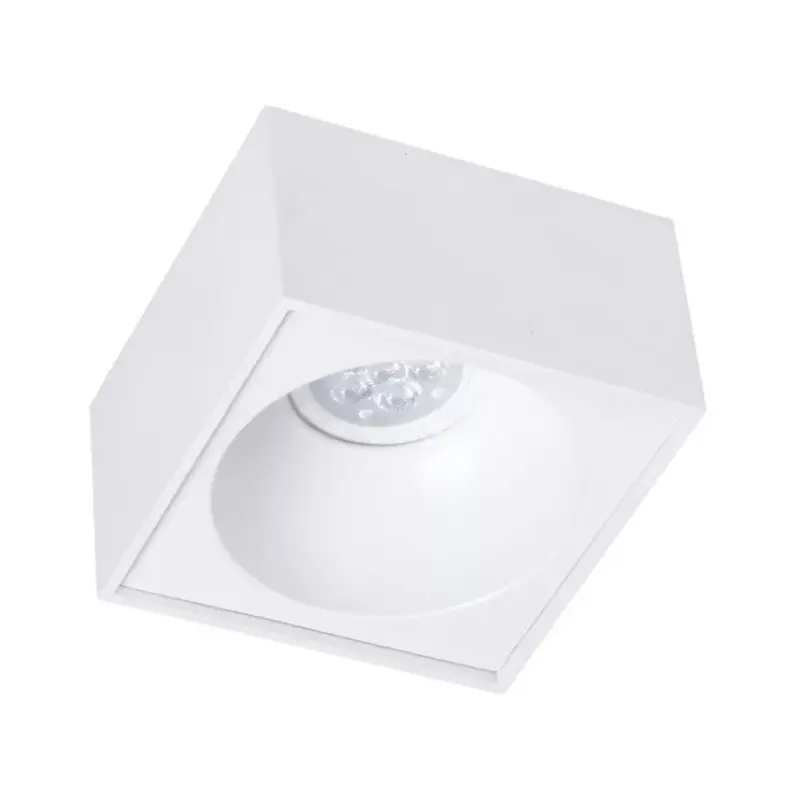 Népszerű Süllyesztett HALOGÉN Tube Spot Light Négyzetes Fehér GU10 Bali Milagro