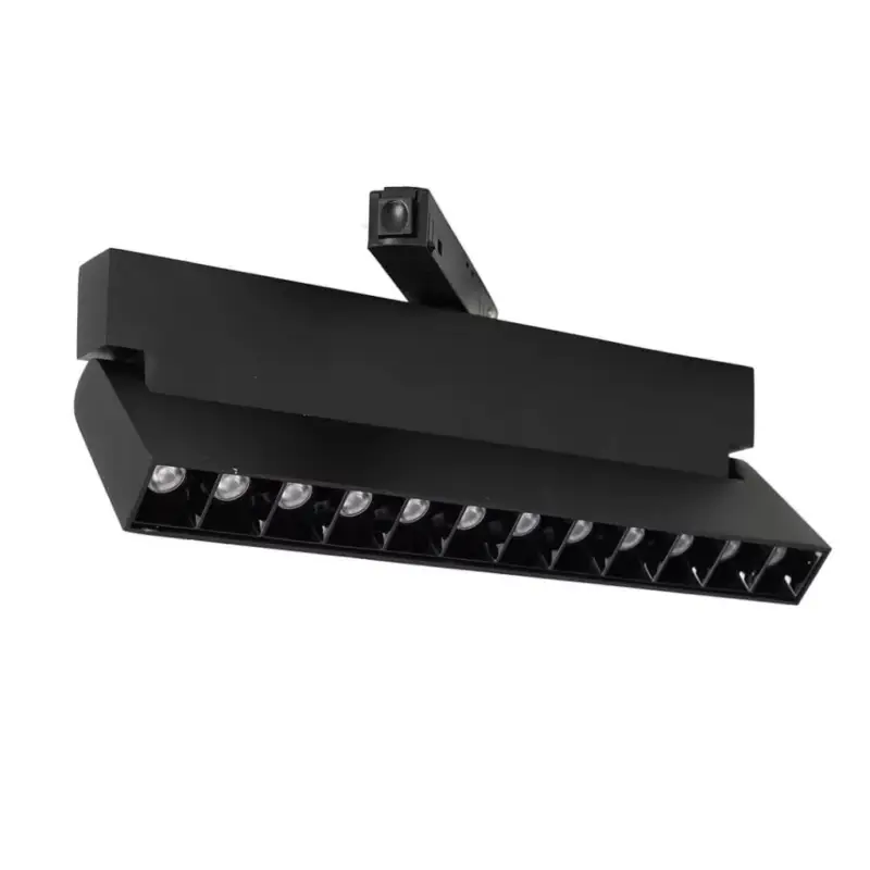 Exkluzív ajánlat LED Line Rail lámpa 12W 4000K mágneses sínekhez MAGNETIC TRACK Milagro fekete mozgatható