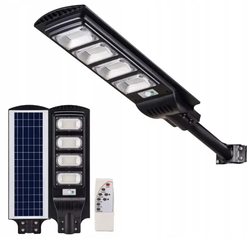 LED napelemes utcai lámpa 1500W 6500K lámpa tartóval és távirányítóval Outlet