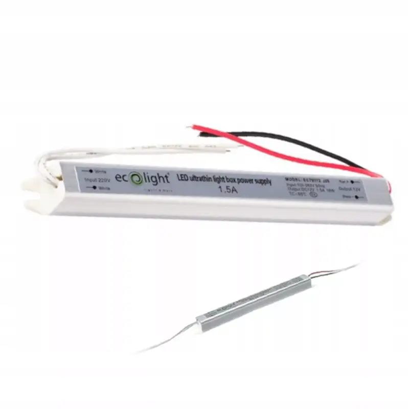 Moduláris tápegység LED szalagokhoz, állandó feszültségű Ultra SLIM 1,5 A 18 W Ecolight Azonnal elérhető