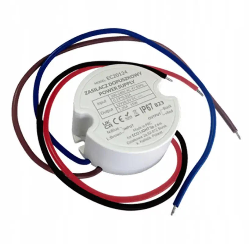 Árcsökkenés LED tápegység a dobozhoz 2.08A 25W 12V IP67 ECOLIGHT