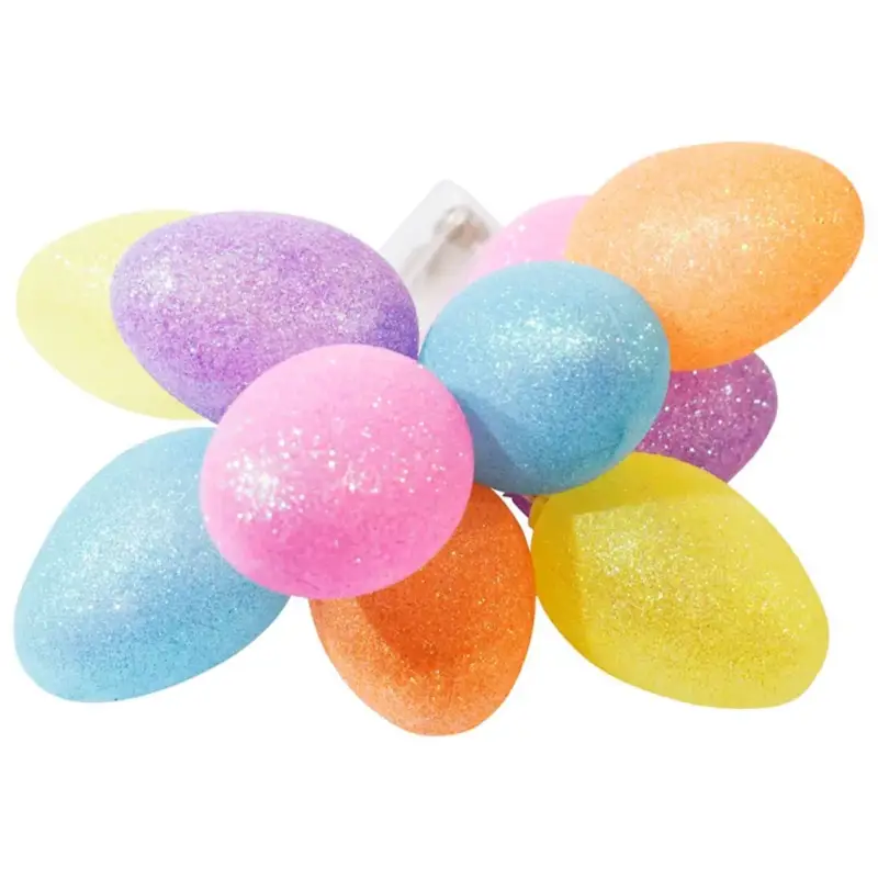 Olcsó Fényfüzér Elemes LED lámpák Glitter Easter eggs 10x LED MILAGRO EKD3939
