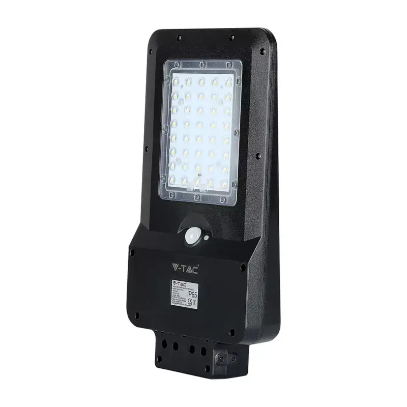 Solar utcai lámpa LED 15W 6000K mozgásérzékelővel fekete IP65 VT-ST15 V-TAC Nézd meg most