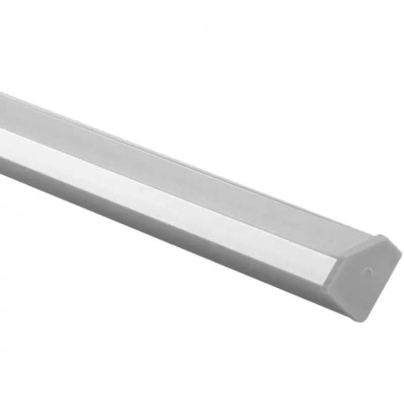 Alumínium profil LED Silver Corner 2m-hez fagyos lámpabúrával és Ecolight végsapkákkal Legnépszerűbb