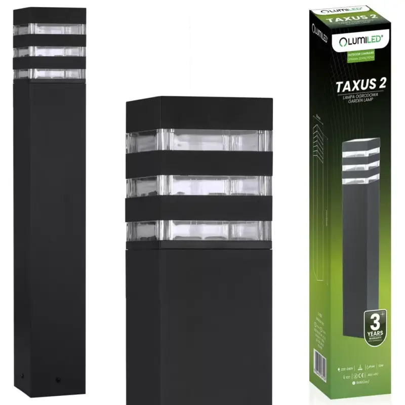 Népszerű Kültéri állóoszlopos lámpa E27 12W LED TAXUS 2 foglalattal 80cm LUMILED