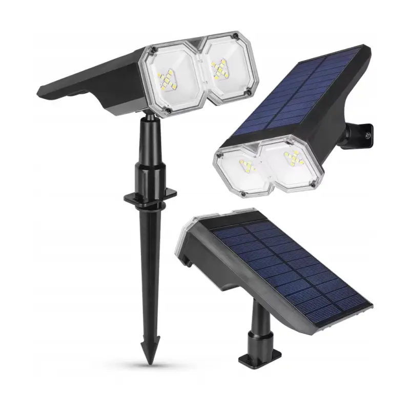 Kerti lámpa LED-es napelemes reflektor Süllyesztett IP44 2700K/6500K szürkületérzékelő kültéri Legjobb ár