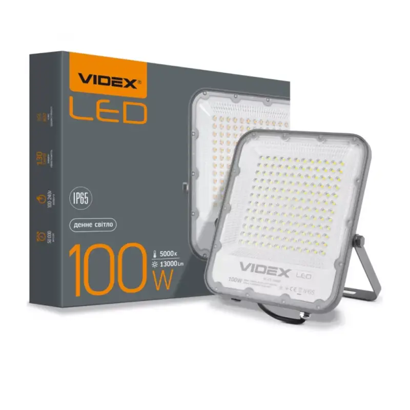 Nézd meg most Halogén LED reflektor 100W 13000lm 5000K IP65 Szürke VIDEX DAVIS