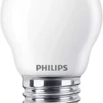 Azonnali szállítás LED izzó gömb E27 P45 6.5W = 60W 806lm 2700K meleg izzószál tejes PHILIPS