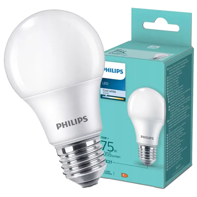 LED izzó E27 A60 10W = 75W 1055lm 4000K Semleges Milky PHILIPS Ajánlat