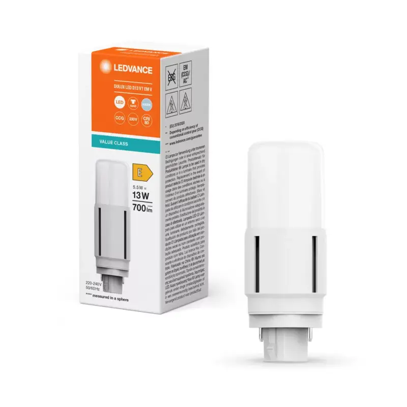 LED izzó DULUX G24d 5,5W = 13W 700lm 4000K semleges fehér LEDVANCE Outlet