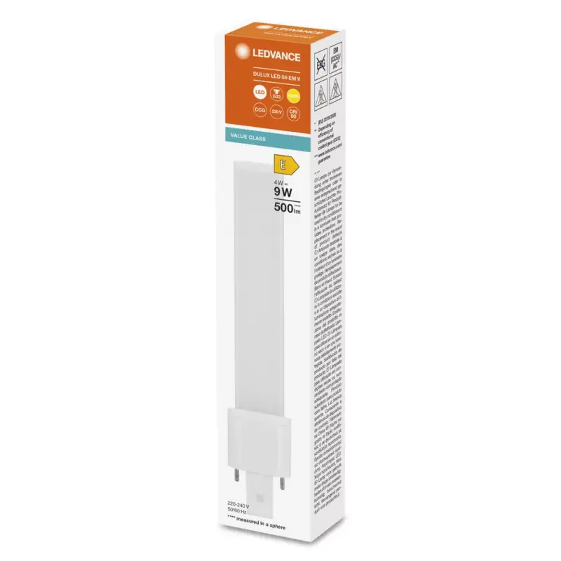 Azonnal elérhető LED izzó DULUX G23 4W = 9W 500lm 3000K meleg fehér LEDVANCE