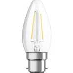 Olcsóbb LED izzó B35 B22d 2,5W = 25W 250lm 2700K meleg fehér FILAMENT LEDVANCE