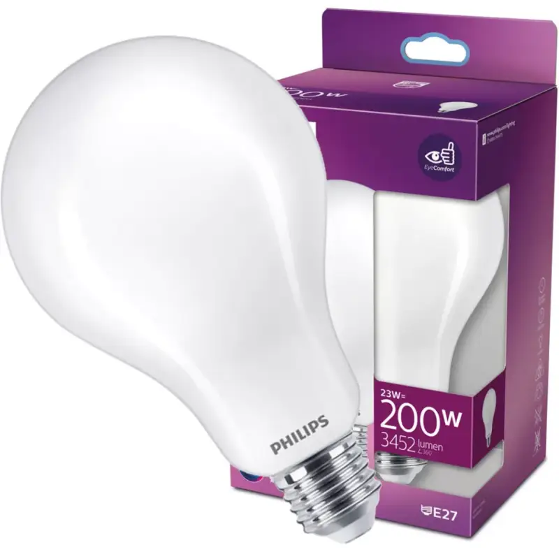 LED izzó E27 A95 23W = 200W 3452lm 6500K Cold PHILIPS Árengedmény