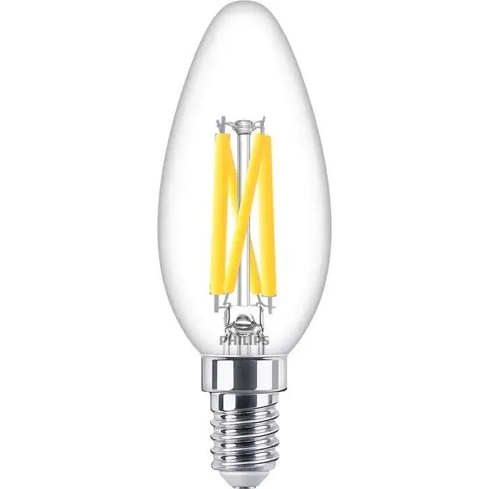 Kihagyhatatlan ajánlat LED-es gyertyakörte E14 B35 5,9W = 60W 806lm 2700 meleg izzószál PHILIPS szabályozható