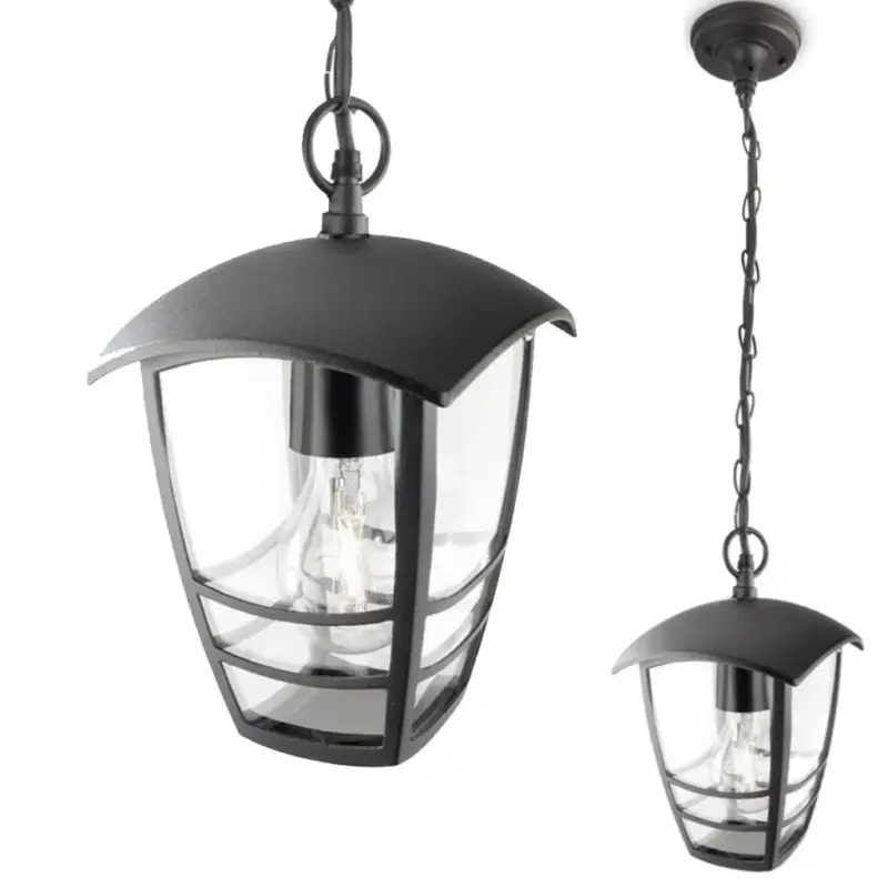 Függő LED kerti lámpa kültéri CREEK myGarden E27 IP44 függesztő 80cm fekete PHILIPS Népszerű