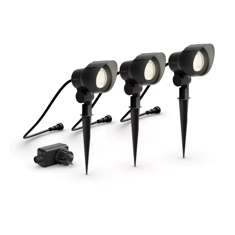 Árengedmény SPOT Pack GardenLink 3x6W 12V 2700K IP44 antracit PHILIPS alapkészlet