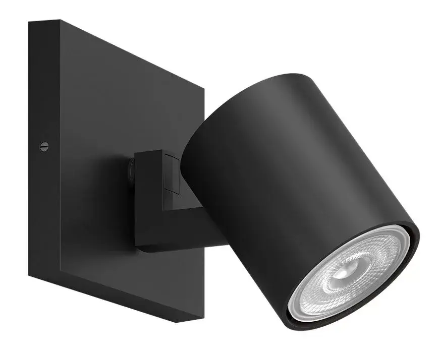 Azonnal elérhető LED mennyezeti lámpa RUNNER GU10 spotlámpa, mozgatható fekete PHILIPS