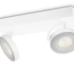 LED mennyezeti lámpa 2x 4.5W 2700K szabályozható CLOCKWORK fehér mozgatható PHILIPS Vedd meg most