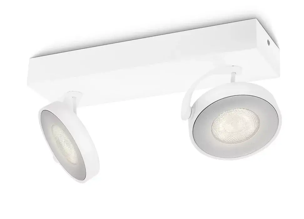 LED mennyezeti lámpa 2x 4.5W 2700K szabályozható CLOCKWORK fehér mozgatható PHILIPS Vedd meg most