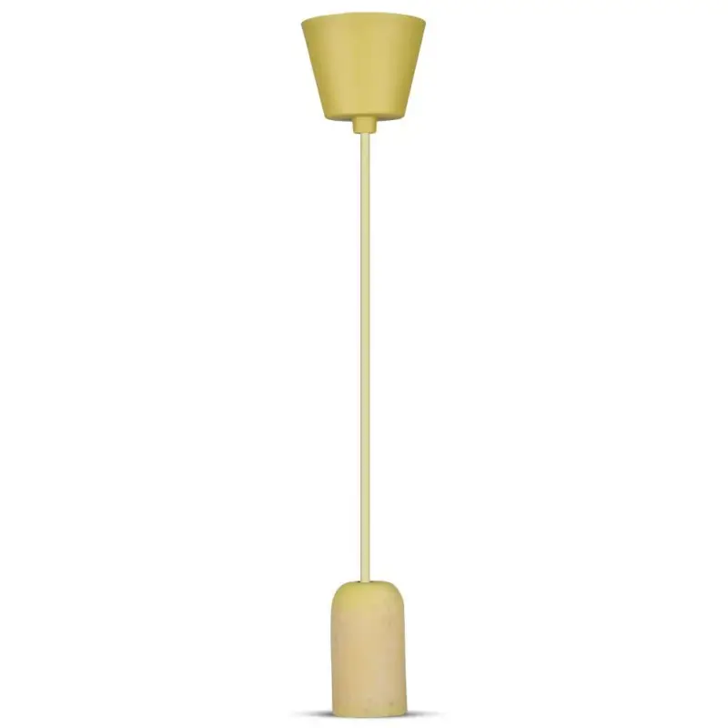 Kiárusítás Függesztett lámpa E27 rögzítőbeton ernyő sárga VT-7668 V-TAC kábellel