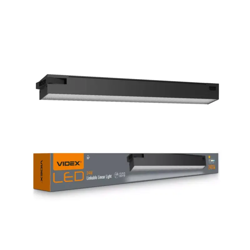 Korlátozott ajánlat LED lámpa Felületre szerelt moduláris panel 24W 2400lm 5000K Cold Black Videx