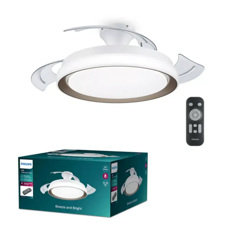 Mennyezeti lámpa Mennyezeti ventilátor LED 28+35W 4500lm 2700-5500K Gold Bliss Philips Vedd meg online