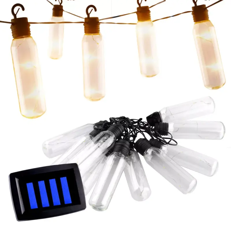 Solar Garden Garland 10x LED fénylánc dekoratív golyók 3,8 m meleg Korlátozott ajánlat
