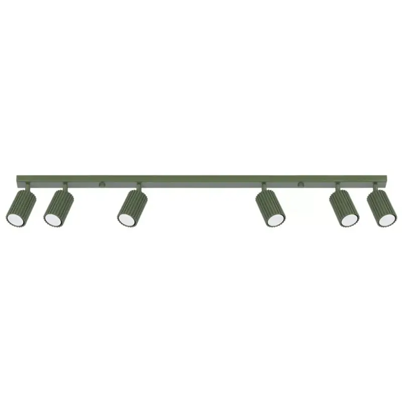 Gyors szállítás Mennyezeti Lámpa Spot Cső Spot 6x GU10 Olive Karbon Deep Space SL.1623 Sollux