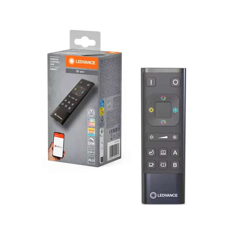 Olcsó Ledvance RGB CCT DIM távirányító USB-C SMART+ WiFi