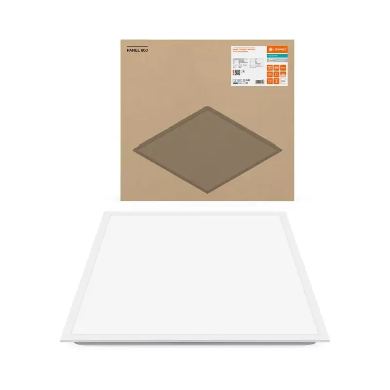 Népszerű LED panel mennyezeti lámpatest 33W 3630lm 4000K Semleges, szabályozható fényerejű, felületre szerelhető, süllyesztett, fehér, 60x60cm, kompakt, Ledvance