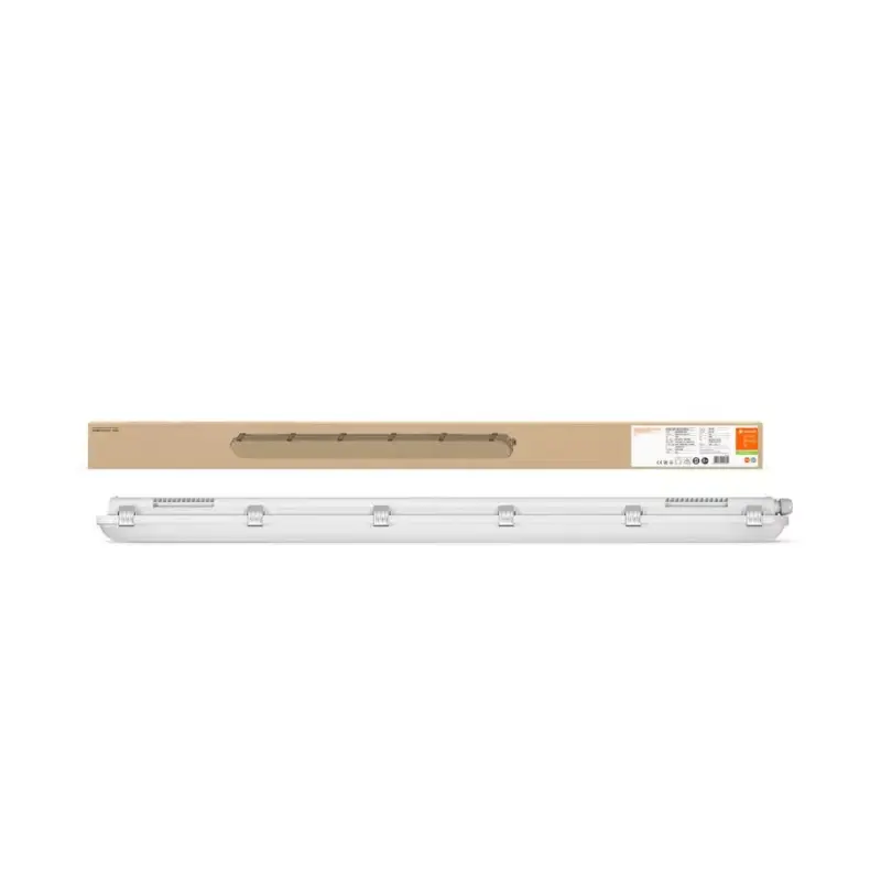 Ne maradj le Hermetikus LED porálló lámpa 18W 2400lm 6500K Hideg IP65 IK08 szürke vészjelző modul nedvességálló Ledvance