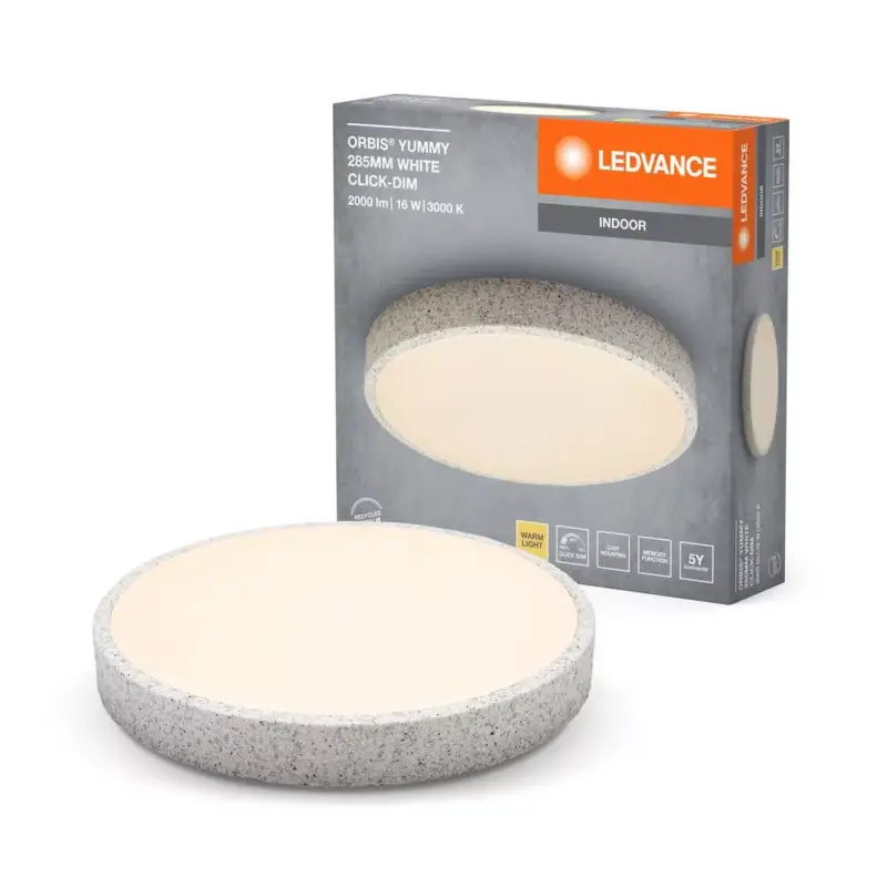 LED Mennyezeti Lámpa Felületre Szerelhető 16W 1000lm 3000K Meleg, Szabályozható Fehér 28cm Orbis Ledvance Bestseller