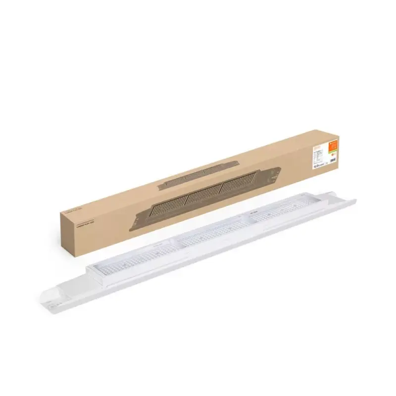 Szuper ajánlat LED panel lineáris szalaglámpa 73W 11315lm 4000K Felületre szerelhető Semleges fehér Függesztett 120x10cm Low Bay Flex Ledvance