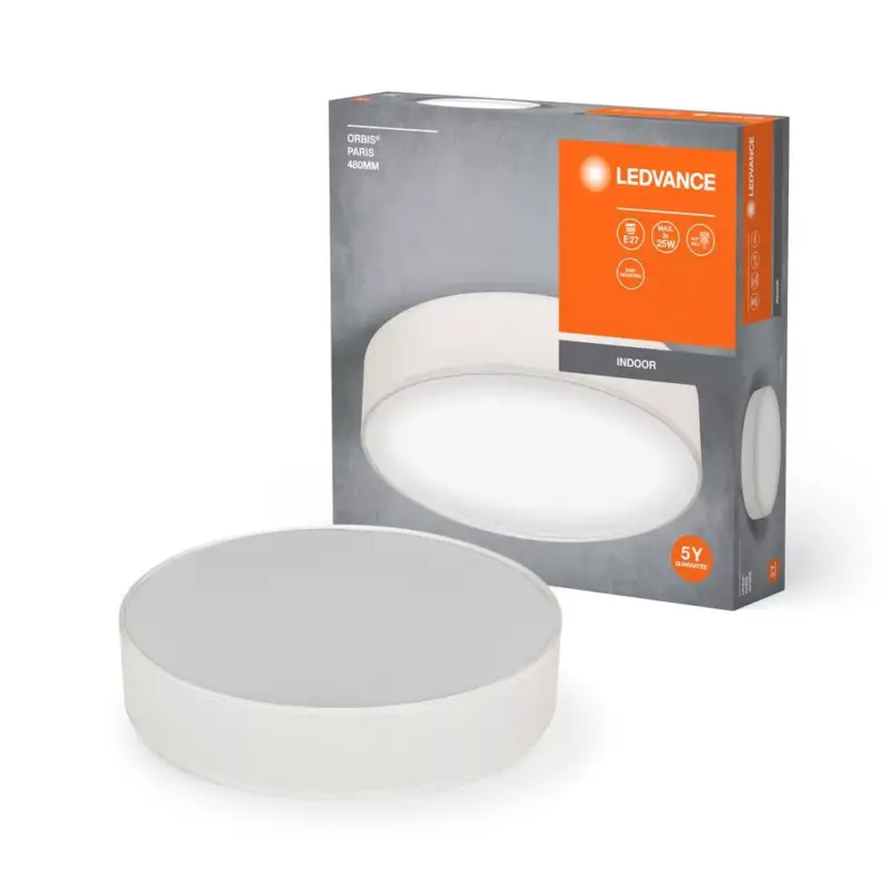 Mennyezeti lámpa, felületre szerelhető, E27, bézs, 48 cm, Orbis, Ledvance Szuper ajánlat
