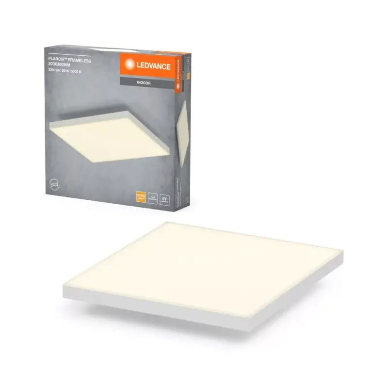 LED panel mennyezeti lámpatest 19W 1600lm 3000K meleg fehér felületre szerelhető 30x30 cm Planon™ Ledvance Expressz kézbesítés
