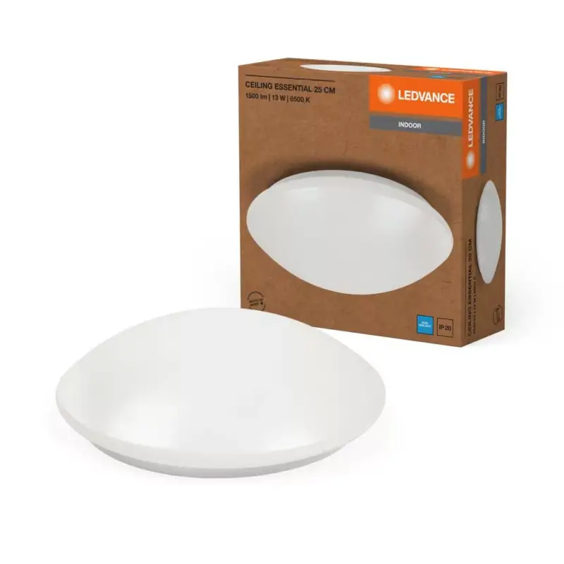 Rendeld meg most LED Mennyezeti Lámpa Felületre Szerelhető 13W 960lm 6500K Hideg Fehér 25cm Essentials Ledvance