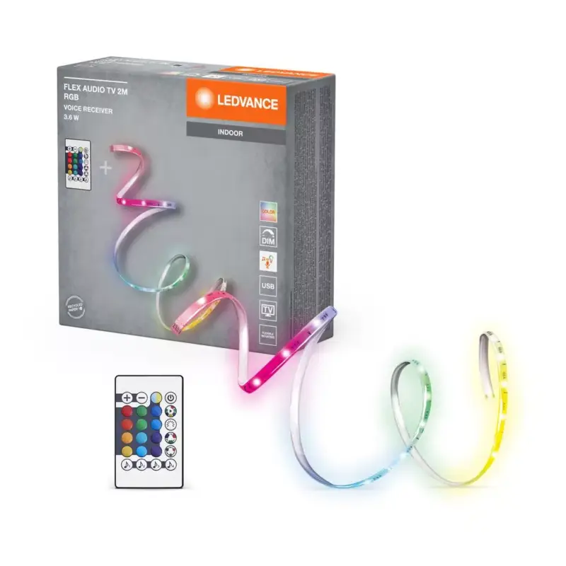 Ajánlat LED szalag 3.6W RGB Audio TV távirányító 2M Flex Audio Ledvance