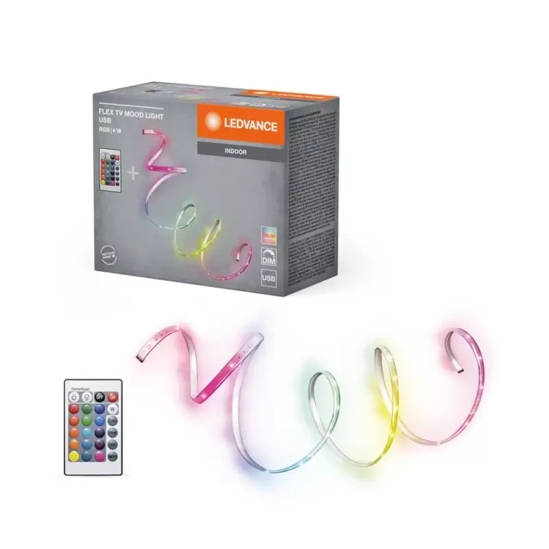 Árcsökkenés LED Szalag 4W RGB Távirányítóval 1.5M Flex Ledvance