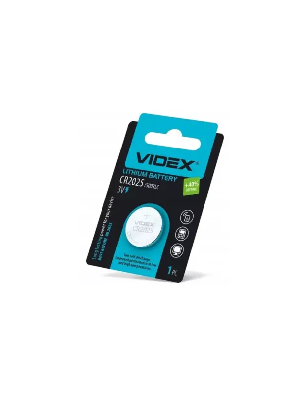 Legjobb ár Videx CR2025 lítium gombelem 3V bliszter 1 db