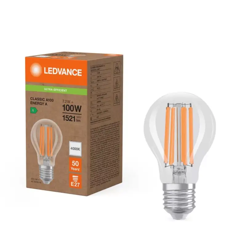 Korlátozott ajánlat LED izzó E27 A60 7.2W = 100W 1521lm 4000K Semleges 320° Ledvance