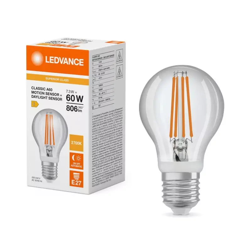 Újdonság LED izzó E27 A60 7.3W = 60W 806lm 2700K Meleg 320° Ledvance