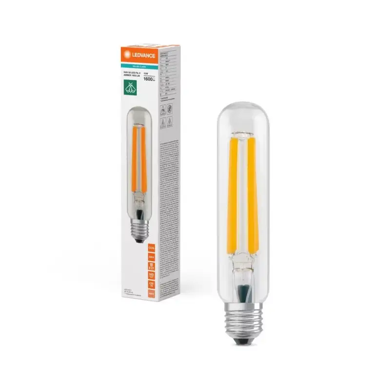 Biztonságos fizetés LED izzó E27 15W = 50W 1600lm 1800K Meleg 360° Izzószál Ledvance