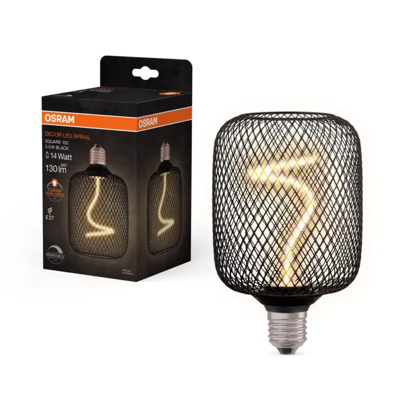 Exkluzív ajánlat LED dekoratív izzó E27 3,5 W = 14 W 130 lm 1800 K Meleg 320° Szabályozható izzószálas dekor Osram