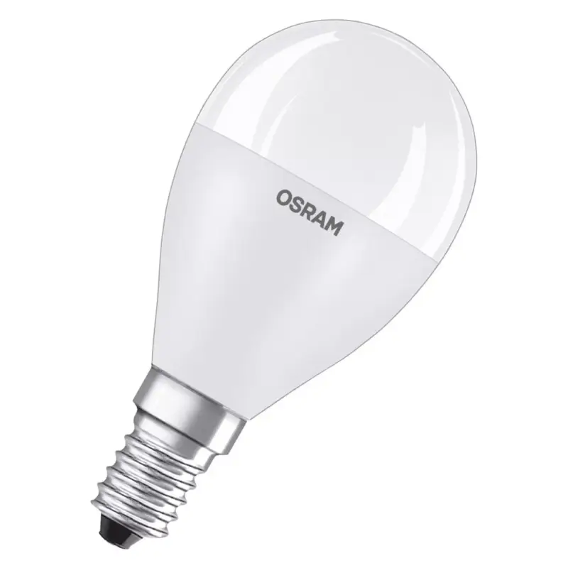 Antibakteriális LED izzó P47 gömb E14 7W = 60W 806lm 6500K Hideg 180° Antibakteriális Klasszikus Osram Újdonság