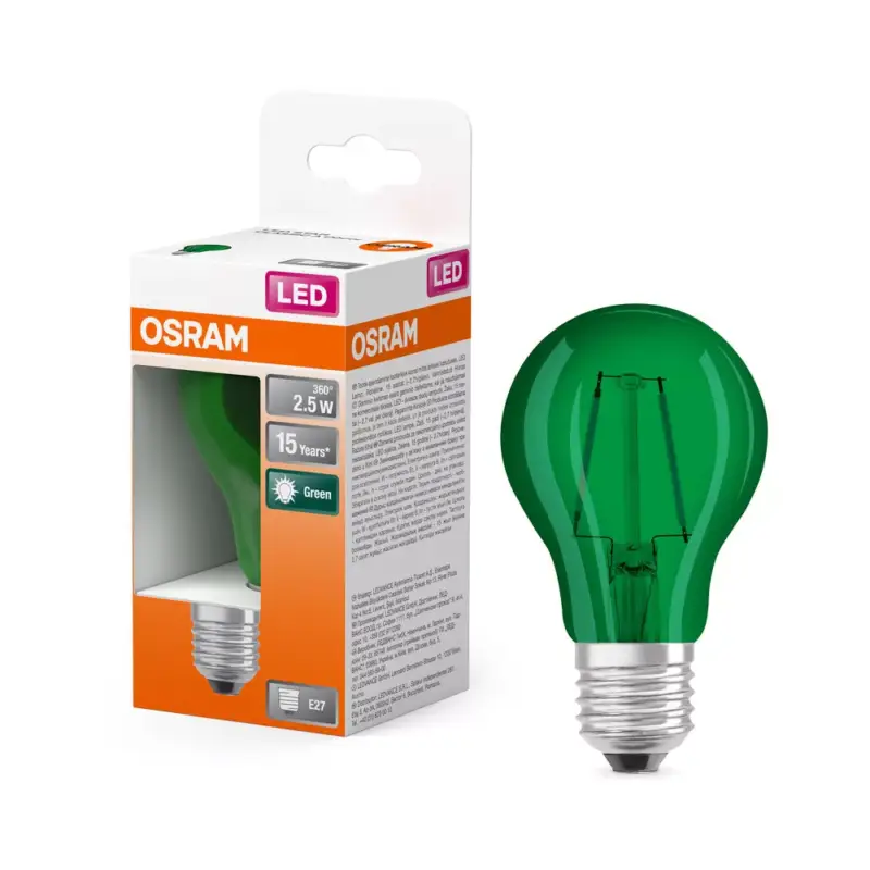 Vásárlói kedvenc LED izzó A60 E27 2,5 W = 7 W 45 lm 7500 K Hideg 300° STAR DECOR CLASSIC Osram
