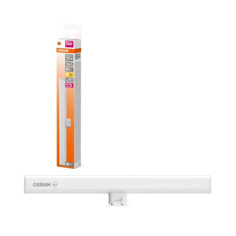Csak ma LED fénycső S14d 3W = 27W 275lm 2700K Meleg CRI90 Szabályozható fényerő 190° 30cm LEDinestra HD Lighting Osram