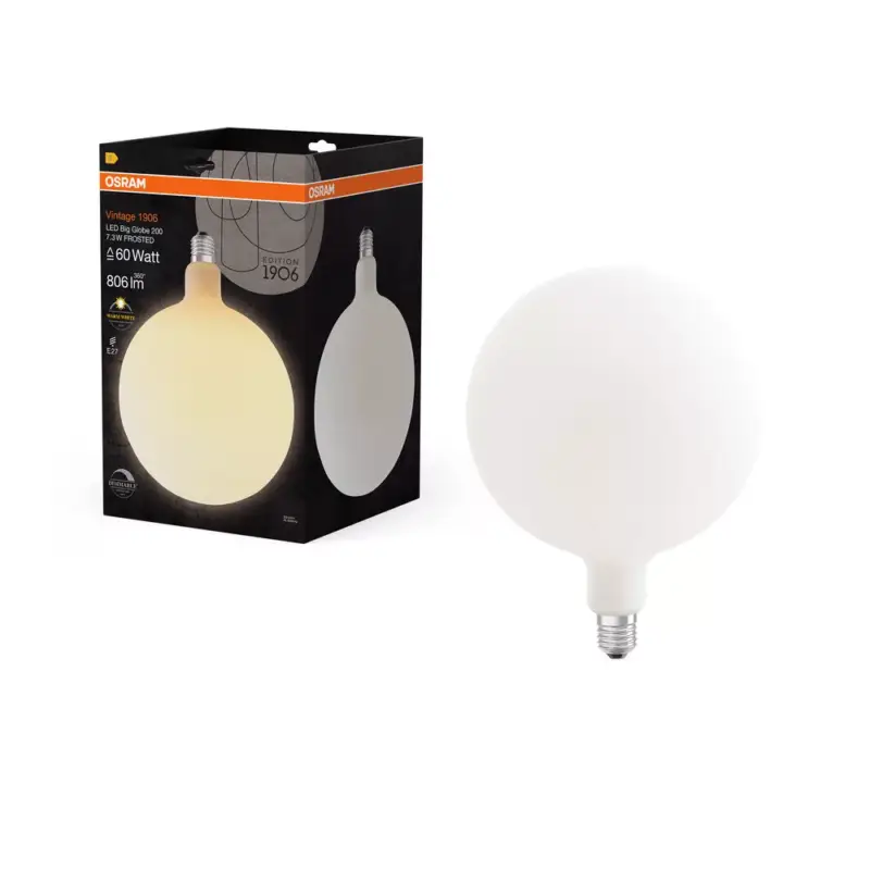 LED dekoratív izzó E27 7.3W = 60W 806lm Meleg 2700K 320° Szabályozható Vintage 1906 Osram Szezonális akció