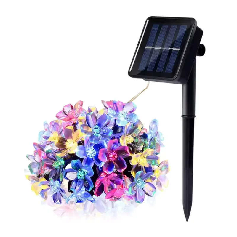 Vedd meg online Lume Kobi napelemes füzér kültéri kerti lámpa, 0,12 W, RGB, fekete, IP44