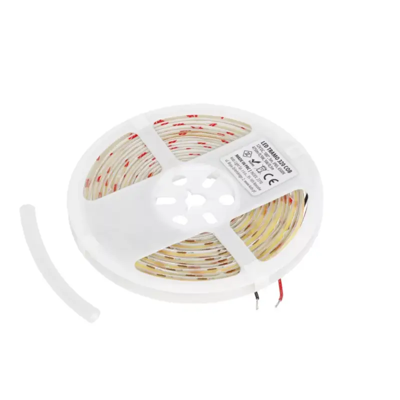 Végkiárusítás LED szalag kültéri 5W 475lm 6500 Hideg 1600LED 12V 5m IP65 CRI90 Tramo Prémium Kobi
