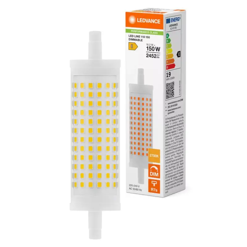 LED izzószálas izzó R7s 18.2W = 150W 2452lm 2700K Meleg 300° Szabályozható Ledvance Nézd meg most